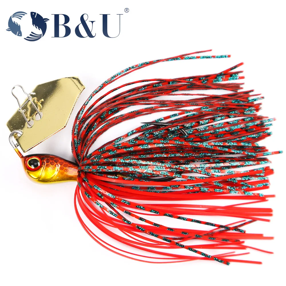 B & U Fishing Lure Chat Bait Spinner Bait Blade Jig Dancer Buzzbait Wobbler Chatterbait Per Bass Pik