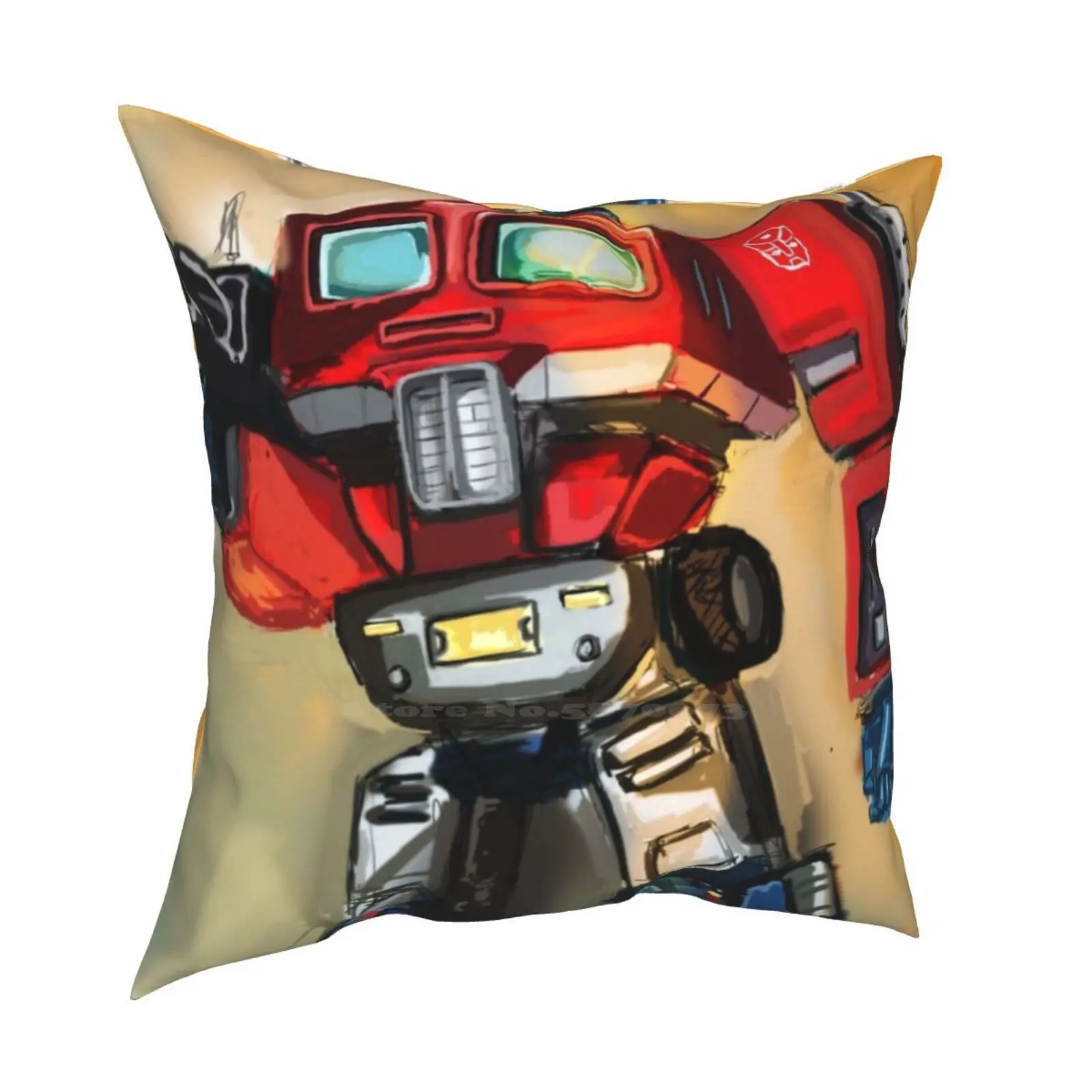 G1 Optimus Prime Fashion Sofa Throw Pillow Cover Federa Optimus Prime Robot Epic Cool Generation G1 Pose