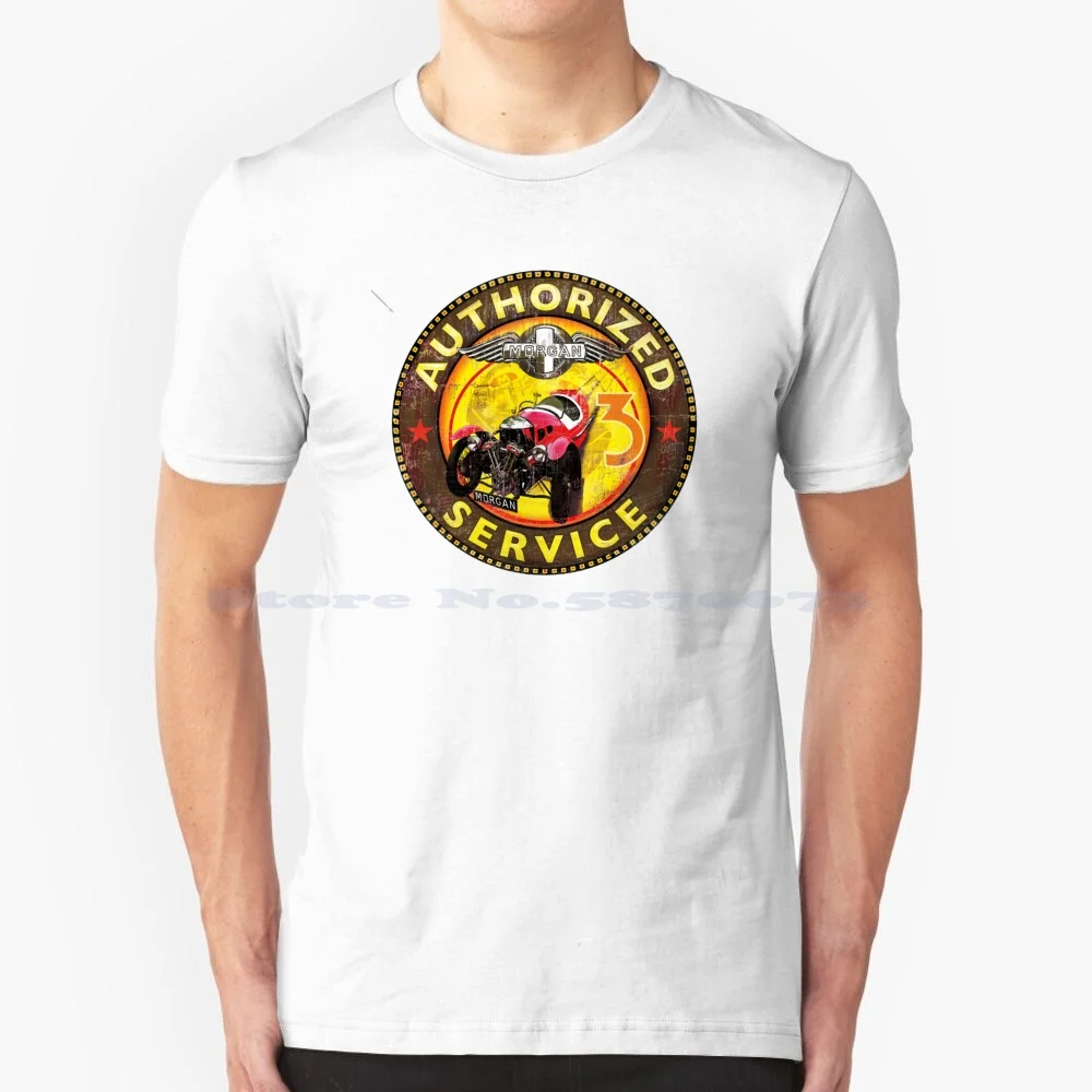 Morgan 3 Wheeler T Shirt 100% Cotone Tee Morgan 3 Wheeler Matchless Bsa Mg Vintage