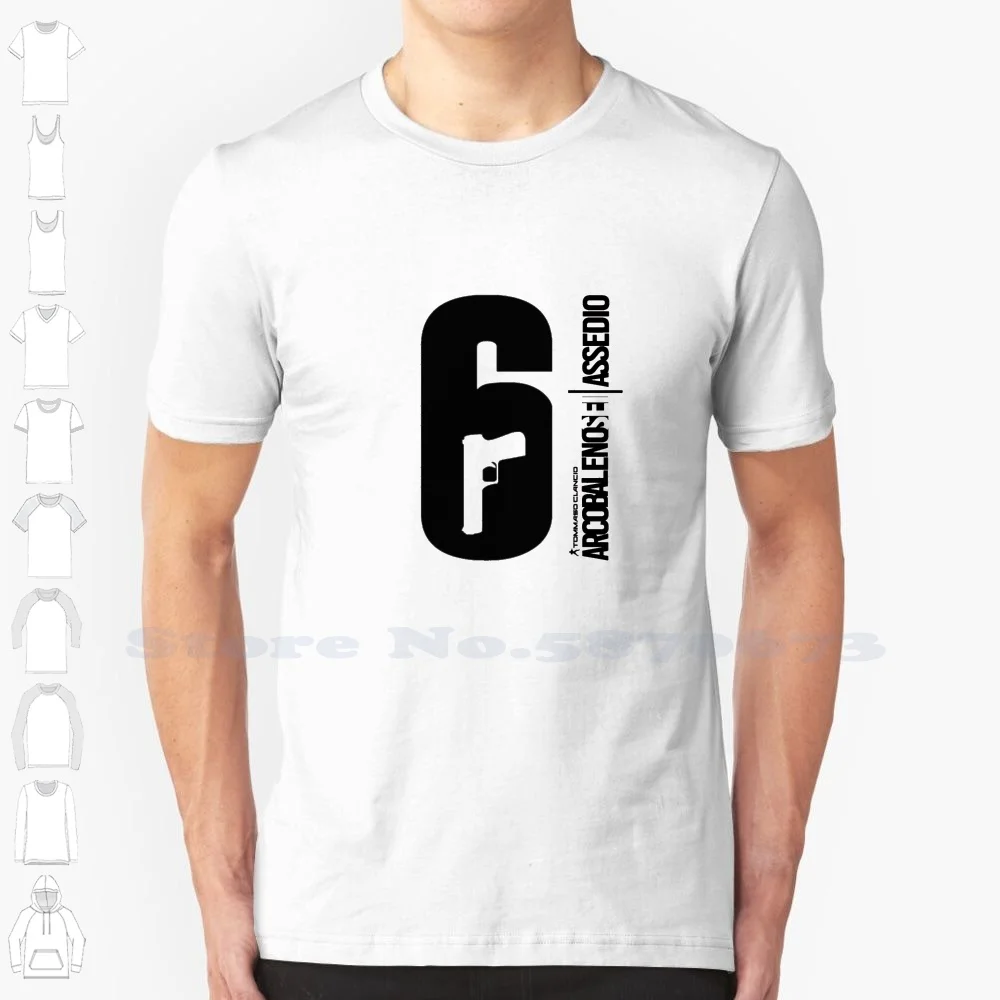 Arcobaleno Sei | Assedio Dell'Annata Di Modo Tshirt T Camicette Arcobaleno Arcobaleno Sei Sei Assedio Arcobaleno 6 Assedio Shooter Di Videogiochi