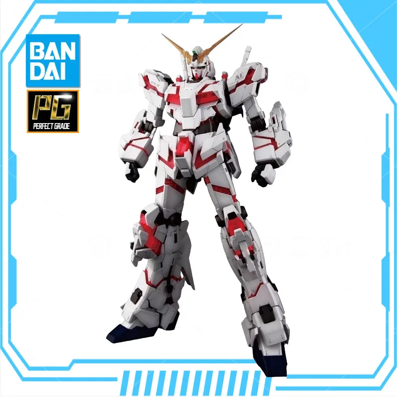 Bandai Anime Pg 1/60 Unicorn Gundam Rx-0 Nuovo Rapporto Mobile Gundam Assembly Kit Modello In Plastica Action Toys Figure Gift