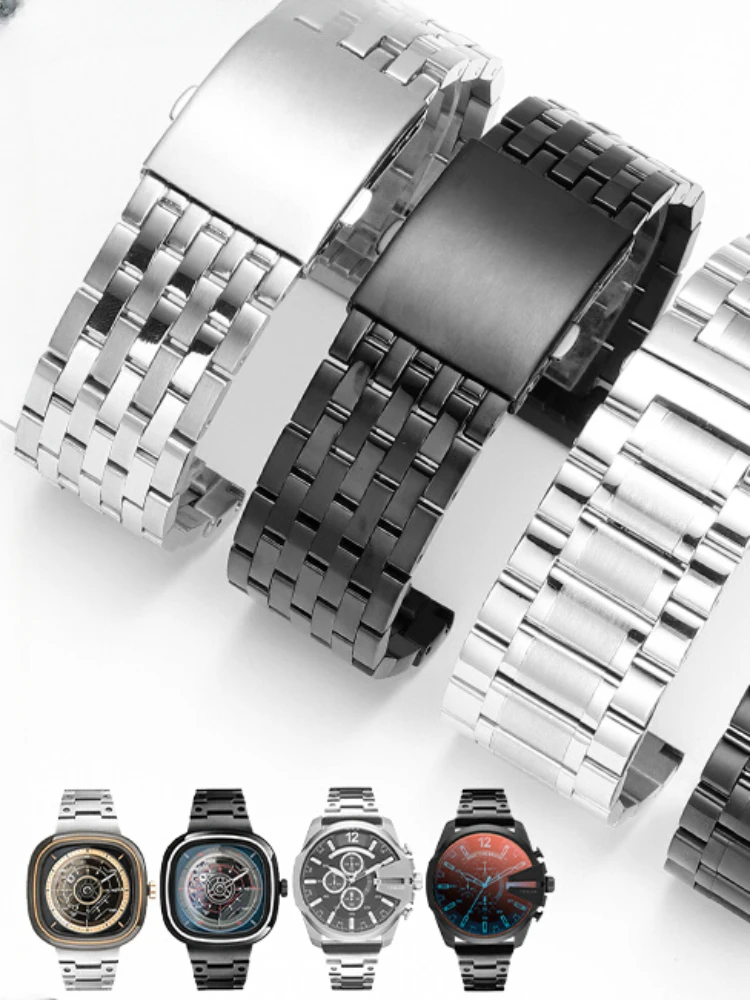 Cinturino Di Sicurezza Universale Grande E Durevole In Acciaio Inossidabile Per Diesel Seven Fridaies Panerai Armani Black Warrior 24 Cinturino Per Or