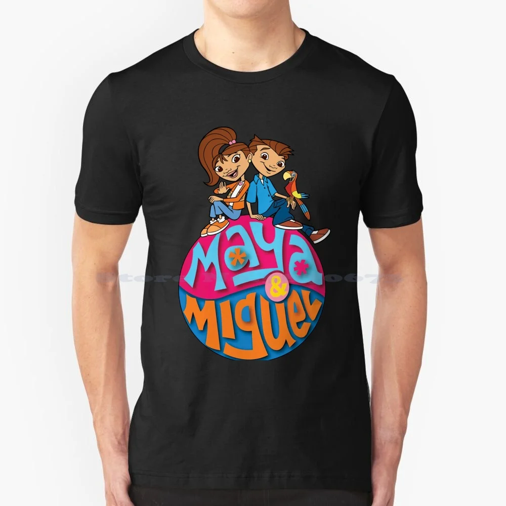 Maglietta Maya E Miguel Maglietta 100% Cotone Maya E Miguel Maya Miguel Pbs Kids Go Cartoon Show Ispanic Latino Americano