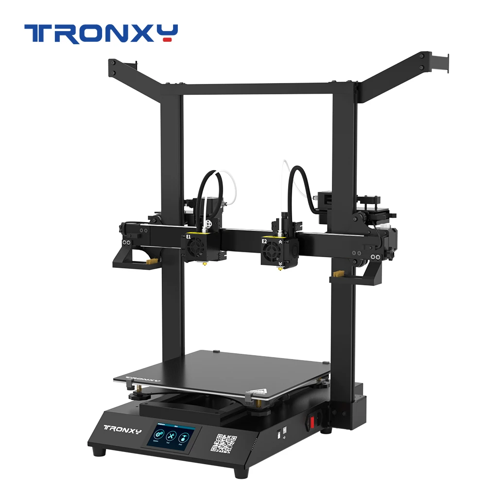 Stampante 3D Tronxy Gemini S 12V Multicolor 2 Colori 2 Teste Estrusore Doppio Indipendente Grande Fdm Mirror Copy Stampa 3D