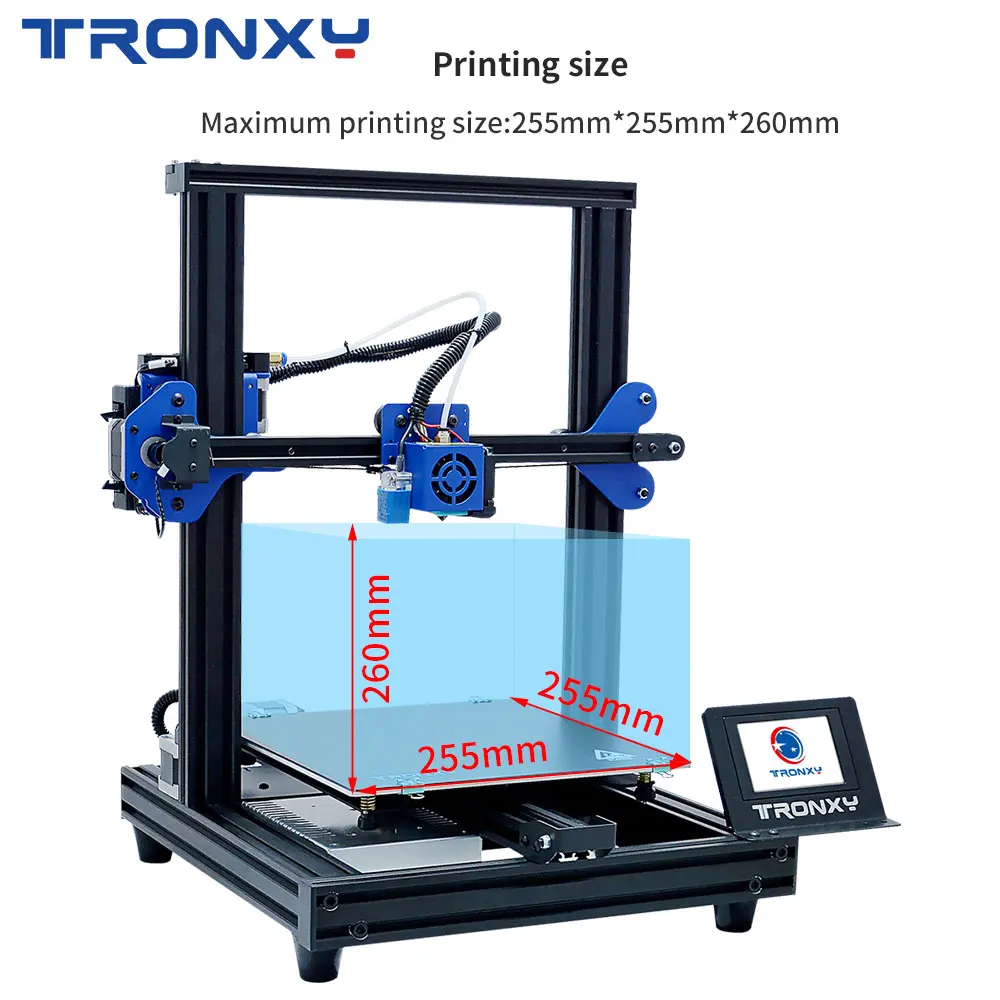 Stampante 3D Tronxy Xy-2 Pro Aggiornato Riscaldamento Rapido Livellamento Automatico Riprendi Interruzione Di Corrente Stampa Filamento Esaurisci Rive