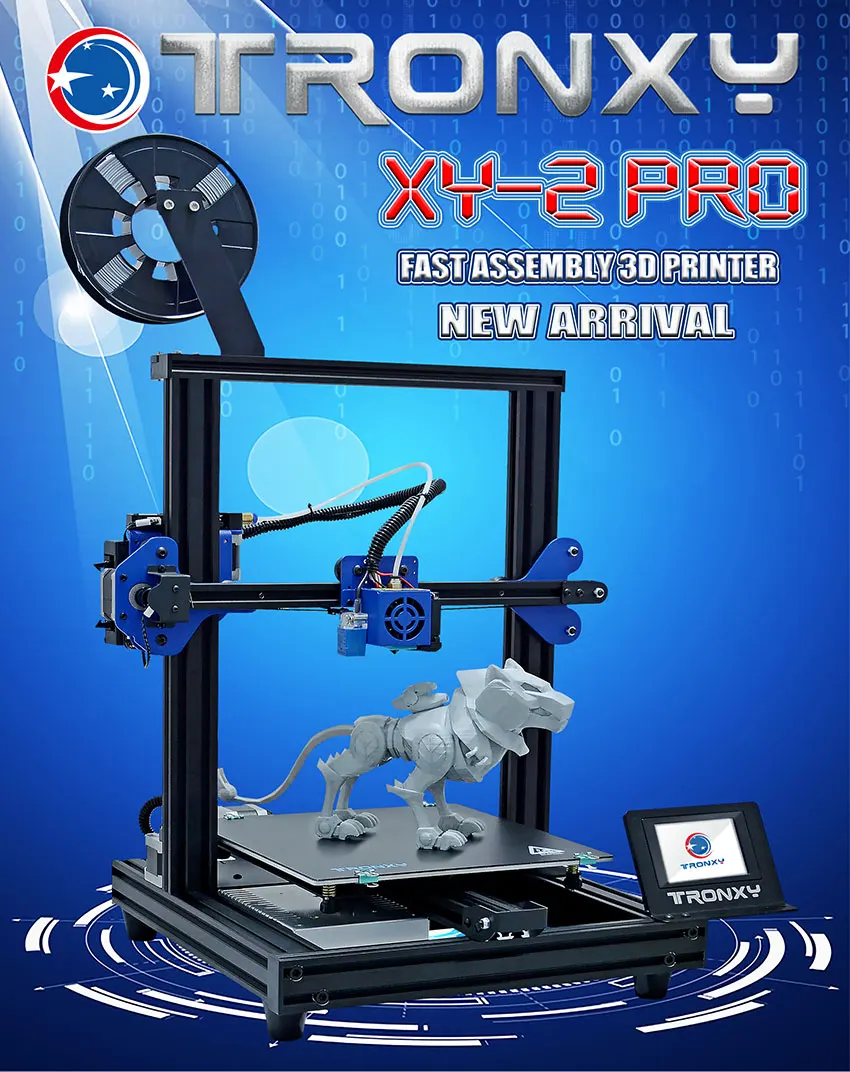 Tronxy Xy-2 Pro Stampante 3D Plus Size Filamento Power 3D Drucker Furun Out Detector Continua Stampa Power 3D Drucker Full Metal