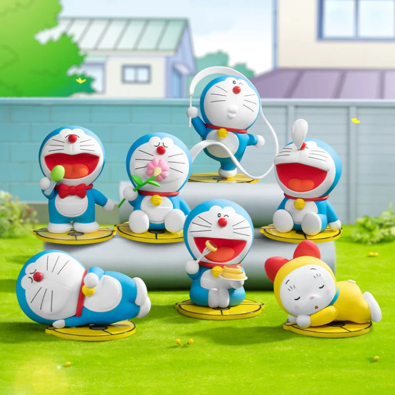 Doraemon Leisure Time Series Blind Box Scatola A Sorpresa Action Figure Originale Modello Di Cartone Animato Mystery Box Collection Regalo Per Ragazze