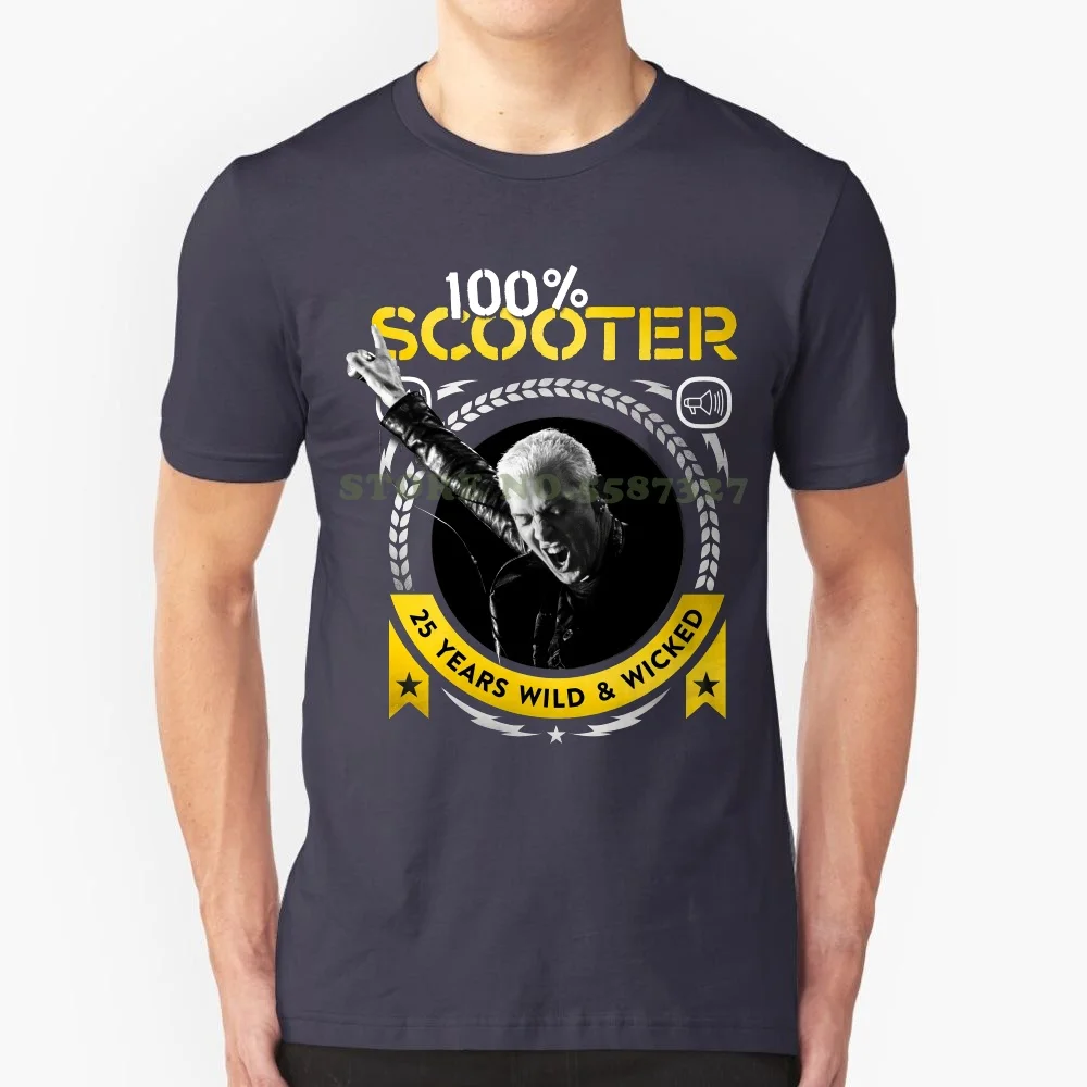 Scooter-Best Of Album Cover T Shirt Print T Shirt Loose Summer Style Fashion