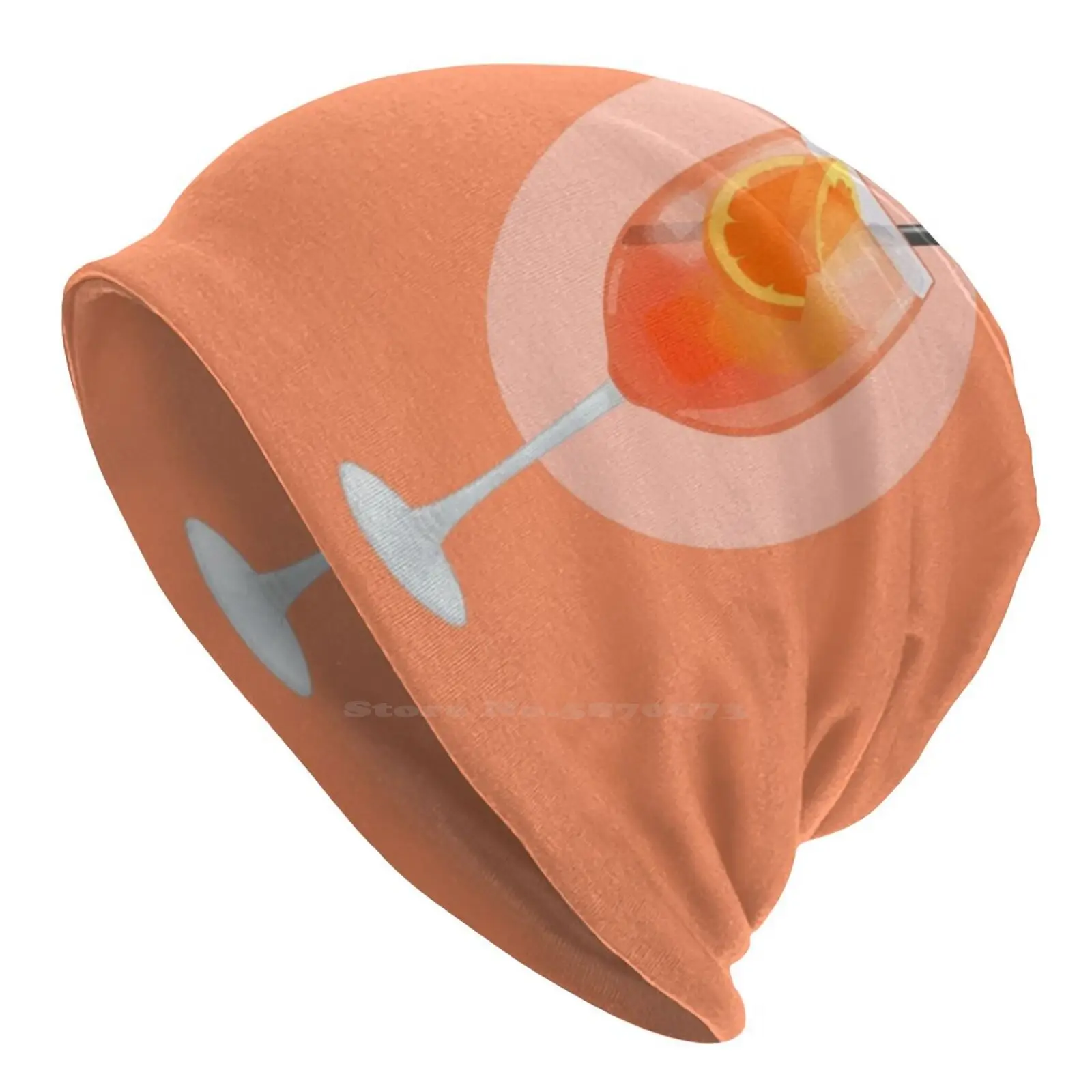 Spritz Cappello Lavorato A Maglia Warm Beanie Outdoor Caps Spritz Campari Orange Citrus Drink Bicchiere Da Vino Bevanda Summer Apertisane Cocktail Yum