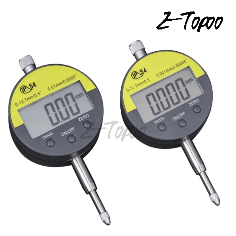 Ip54 A Prova Di Olio Digitale Micrometro Elettronico Micrometro Metrico/Pollici 0-12.7Mm 25,4 Millimetri Di Precisione Dial Indicator Tester Del Calib