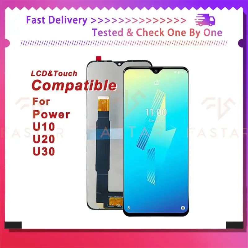 U10 U20 U30 6.82 "Testato Per Wiko Power U10 U20 U30 Display Lcd Touch Screen Digitizer Assembly Screen V750 V755 V745 U30 U20 Lcd