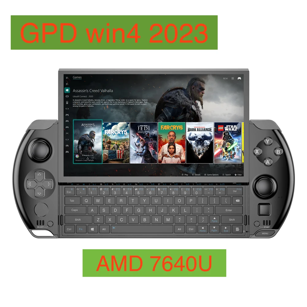 Prezzo All'Ingrosso Gpd Win4 2023 Amd 7640U Window 11 System Schermo Da 6 Pollici Console Per Videogiochi Tablet Da Gioco
