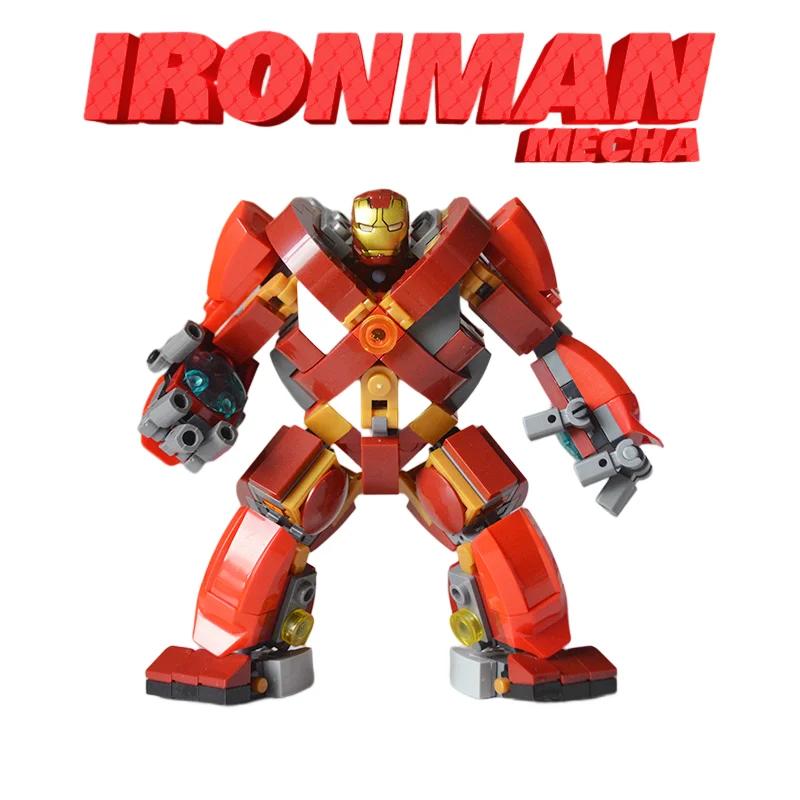 Nuovo 76140 Set Iron Man Mech Building Blocks Mini Action Figure Toys