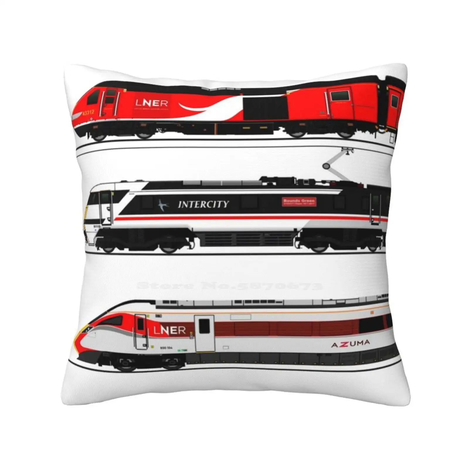Lner Locomotive Morbida E Confortevole Federa Lner Hst Classe 43 Classe 91 Classe 800 Azuma Intercity 125 Intercity 225 British