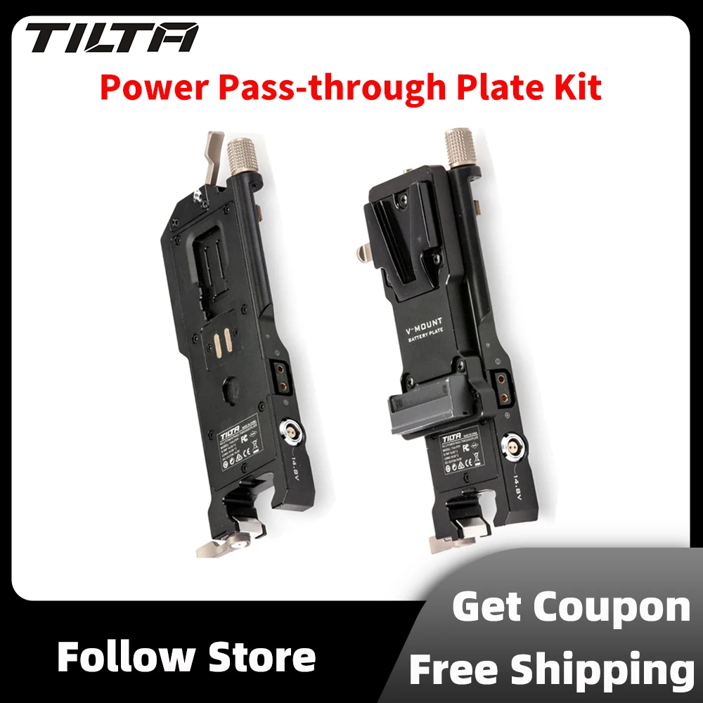 Tilta Tga-Ppk-V V Mount Battery Plate Power Kit Piastra Passante E Supporto Dorato Per Dji Rs2/Rsc2 Rs3 Rs3 Pro