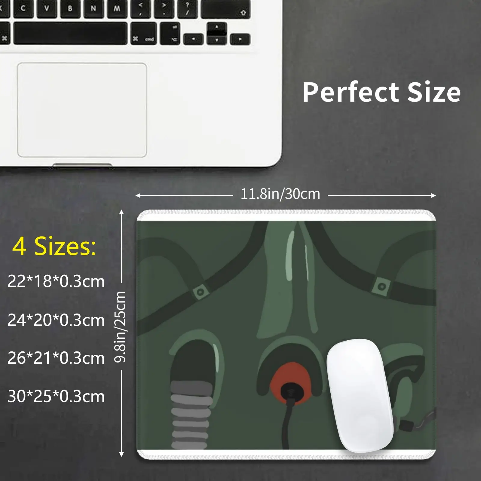 Airforce Pilot Oxygen Mouse Pad Cuscino Con Stampa Fai Da Te Gas Army Cockpit Pilot Airforce Patriotic Usa