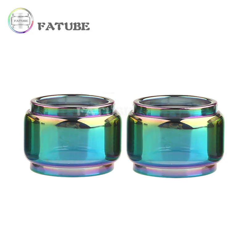 2 Pezzi Fatube Rainbow Bubble Glass Tube Per Sky Solo Plus 8Ml / Sky Solo 3,5Ml Mini Glass Cup
