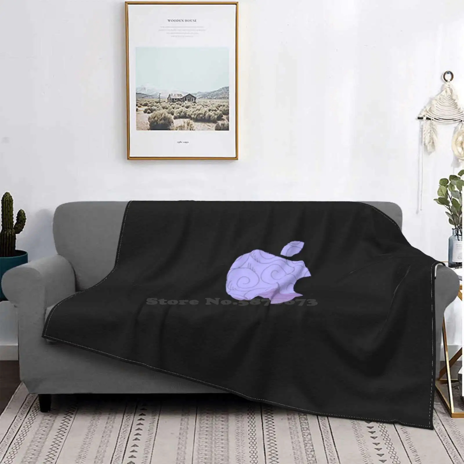 One Piece Devil'S Fruit Trend Style Funny Fashion Soft Throw Coperta One Piece Fruit Du Démon Manga Fruit Devil Fruit Devils