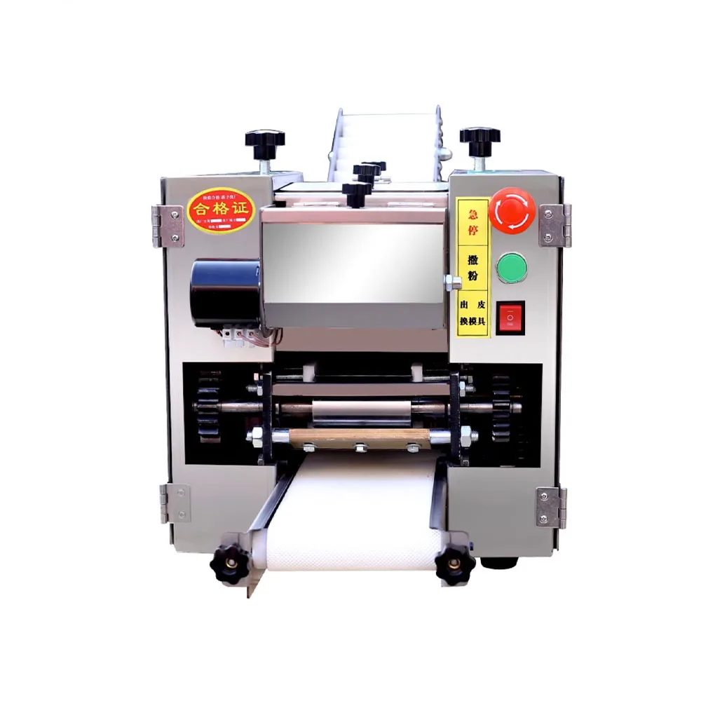 Alta Qualità Fornita Roti Chapati Wrapper Making Electric Automatic Noodle Pasta Press Maker Gnocco Macchina Per La Pasta Della Pelle