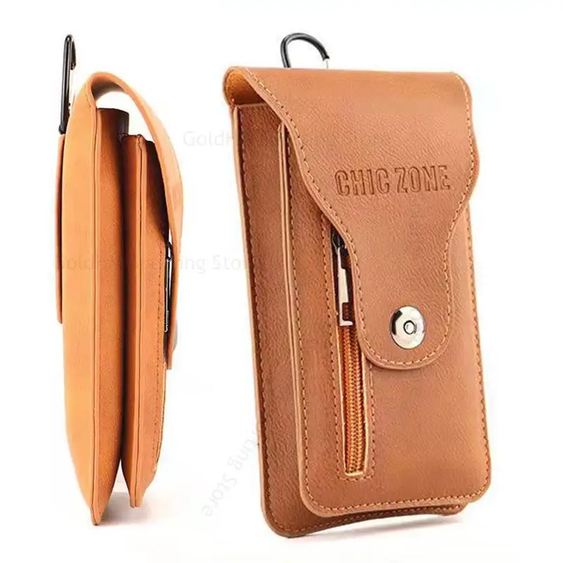Genuin Leather Phone Case Pouch For Huawei Mate 40 Pro Plus 40E 40Rs 30E Pro 20 X 20 Lite Belt Clip Waist Bag Card Wallet Cover