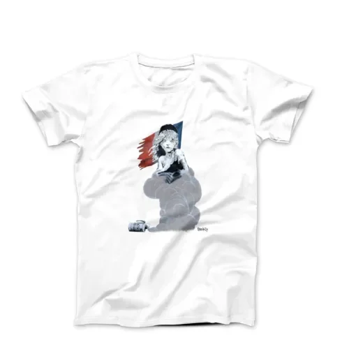 Banksy Les Miserables 2016 Graffiti Art T Shirt Maniche Lunghe O Corte