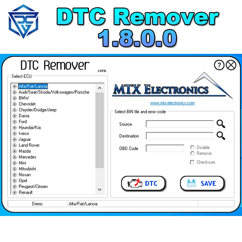 Non C' È Bisogno Keygen Mtx Dtc Remover 1.8.0.0 Dtcremover Car Ecu Fault Code Remover Dtc Off Ecu Resap Programmer Per Kess Ktag Fgtech