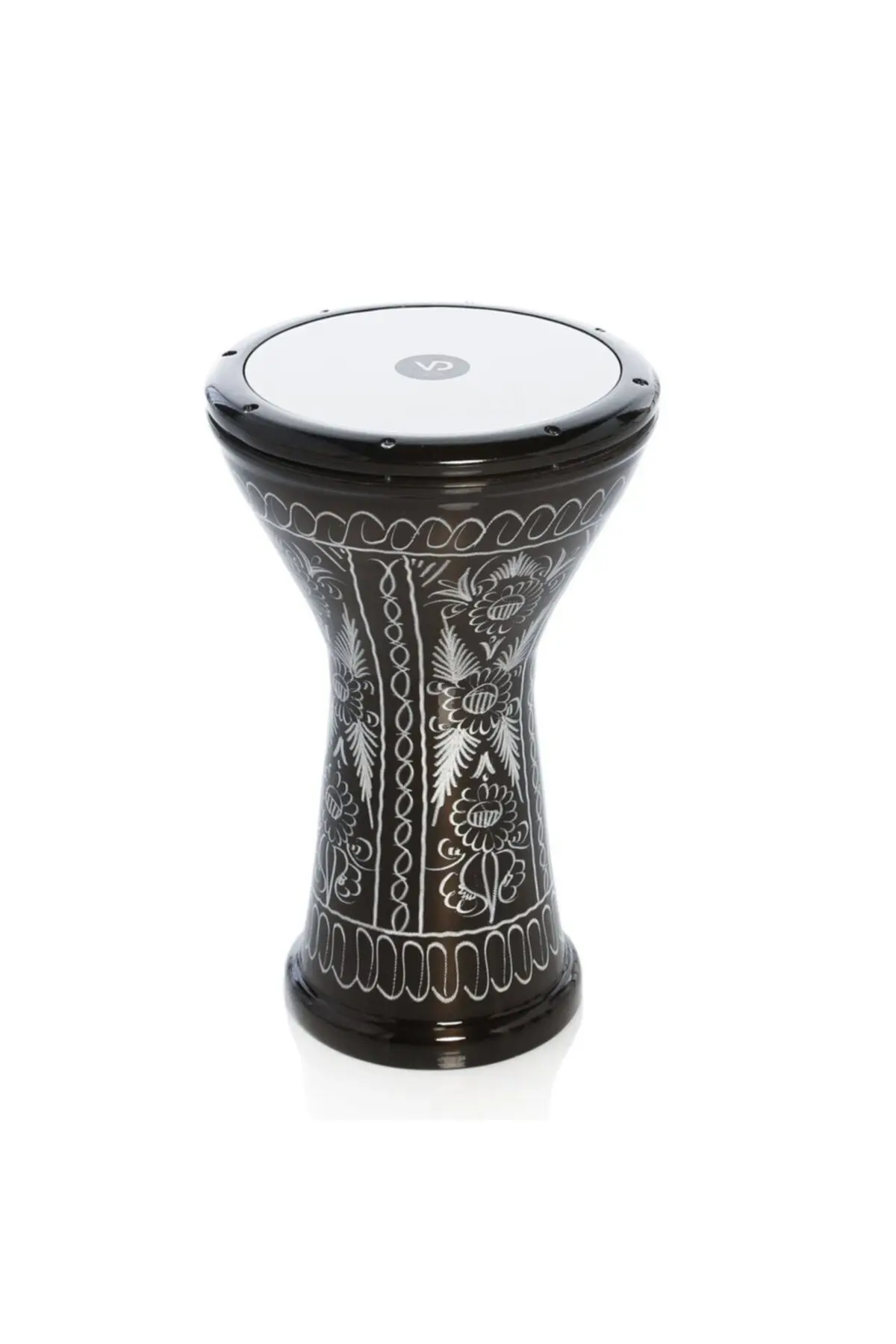 Black Erzincan Ricamato Bass Cast Darbuka