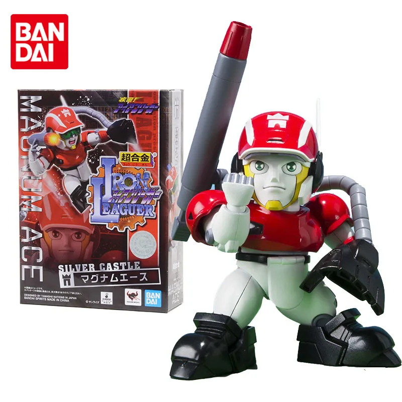 Bandai Anime Figure Shippu Iron Leaguer Super Alloy Silver 16-Magnum Ace Modello Originale Anime Action Figure Giocattoli Per Bambini