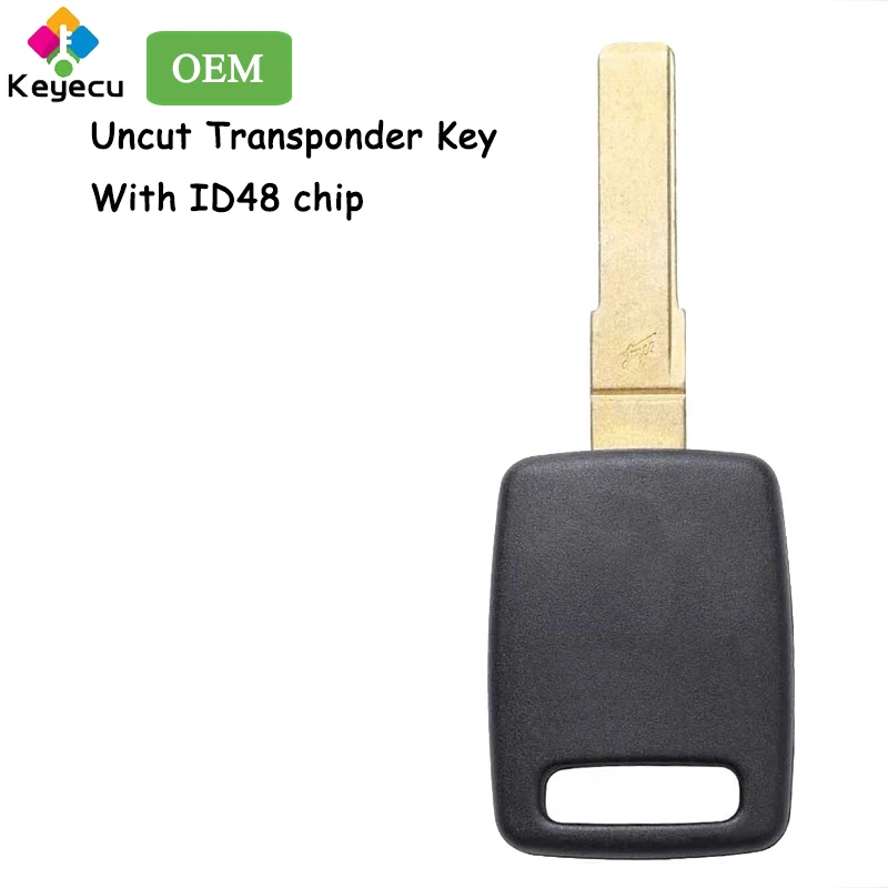 Keyecu Oem Uncut Nuova Chiave Per Auto Transponder Iginition Con Chip Id48 Per Audi A4 A6 Tt Quattro Rs6 S6 A8 S8 Tt 1998 1999 2000- 2006