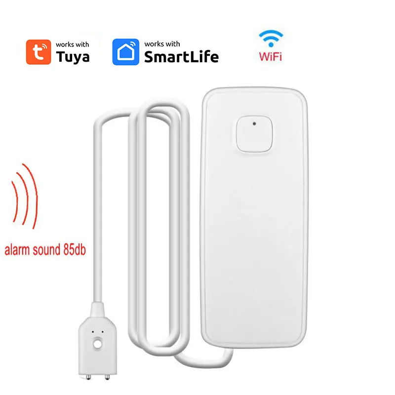 Wifi Tuya Smart Water Level Alarm Smart Home Security Protection Control Allarme Perdite D'Acqua Completamente Automatico Per Alexa Google Home
