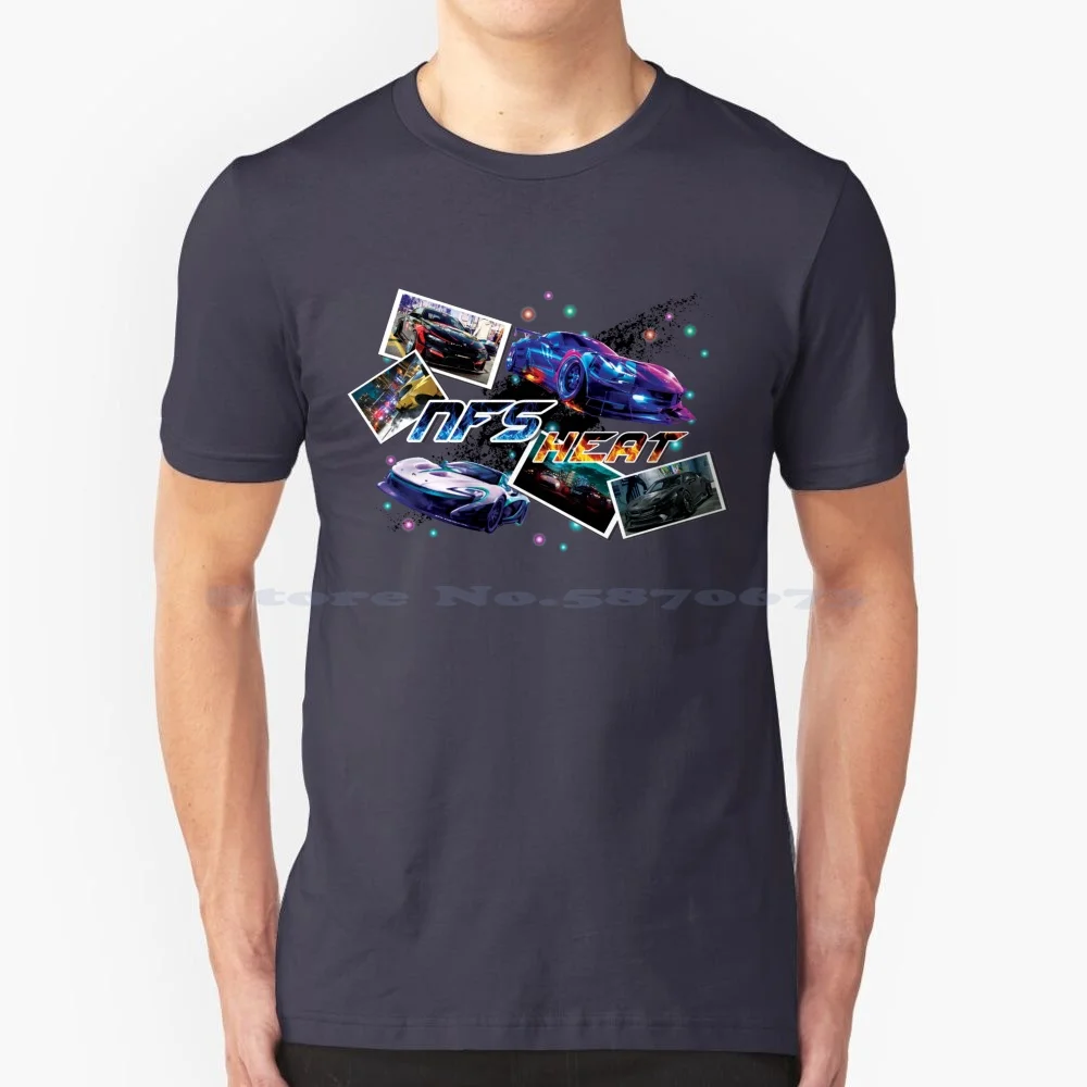Nfs Heat T Shirt 100% Cotone Tee Nfs Heat Need For Speed Heat Game