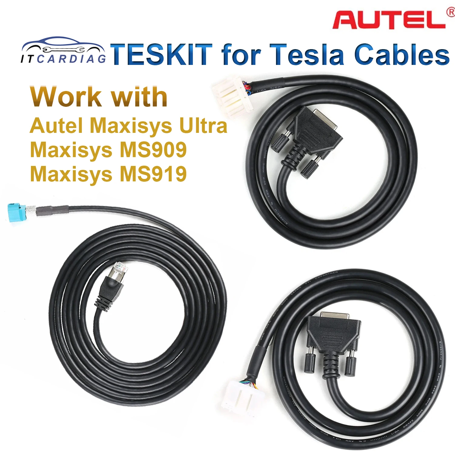 I Cavi Adattatori Diagnostici Autel Teskit Autel Tesla Originali Per I Modelli Tesla S & X Funzionano Con Maxisys Ultra Ms919 Ultra 908S 908S