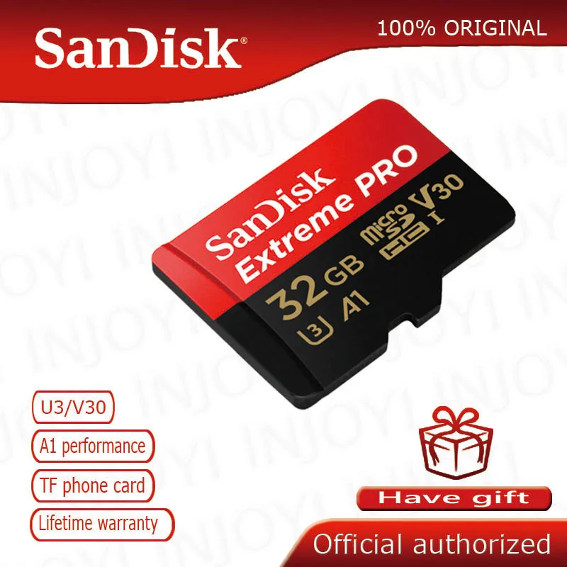 Sandisk Extreme Pro Micro Sd Card 128Gb Microsdhc Sdxc Uhs-I Scheda Di Memoria 64Gb Tf Card 32Gb U3 Con Adattatore Sd Per Nanica Smitch