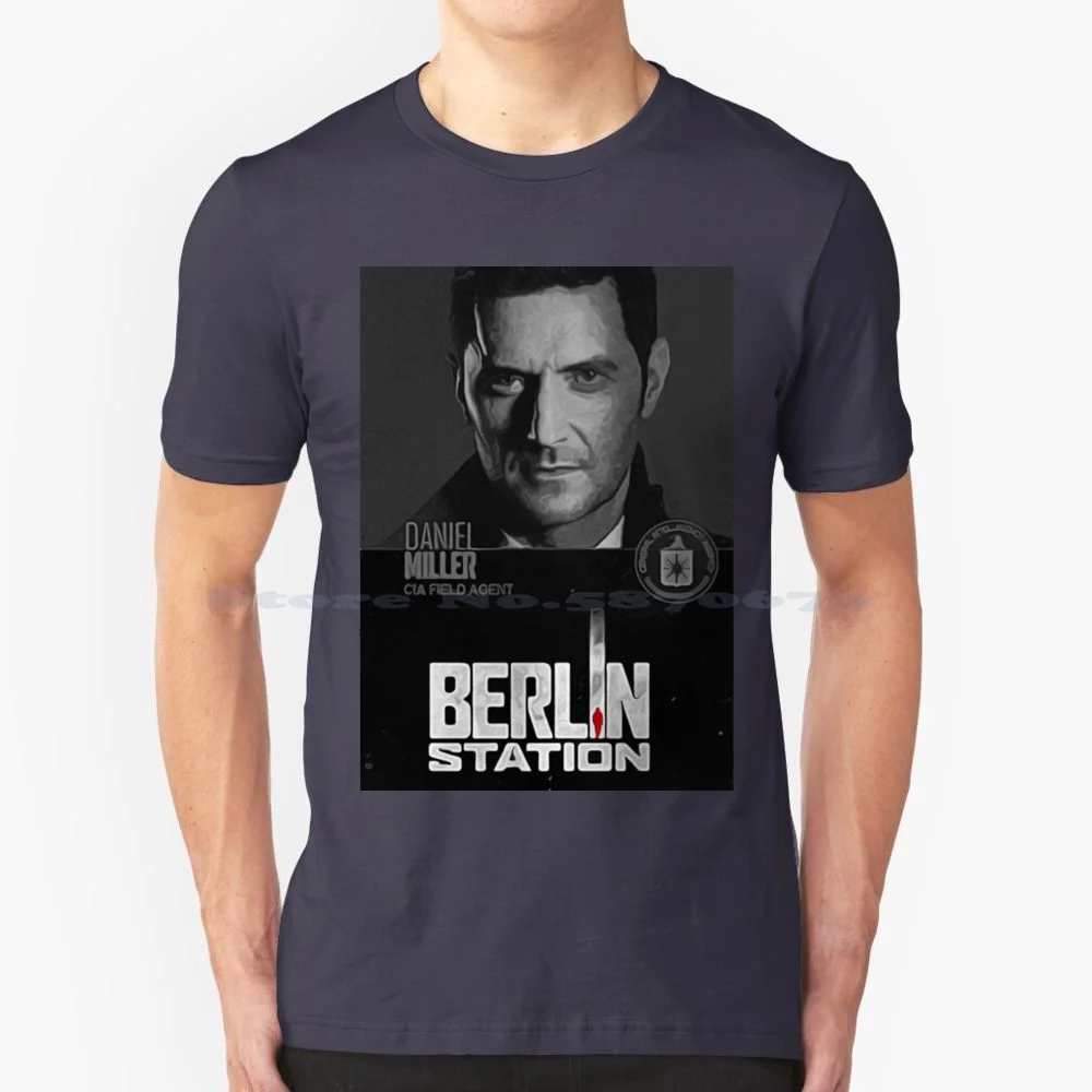 Cia-Daniel Miller Painting T Shirt 100% Cotone Tee Richard Armitage Daniel Miller Cia Epix Stazione Di Berlino Spy