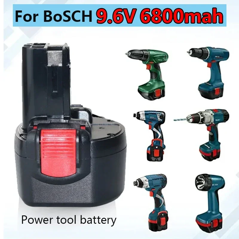 Per Utensili Elettrici Bosch, Sostituisci La Batteria Ni-Mh Con 6800Mah 9.6V, Dw9061 Dw9062 De9036 De9062 Dw9614