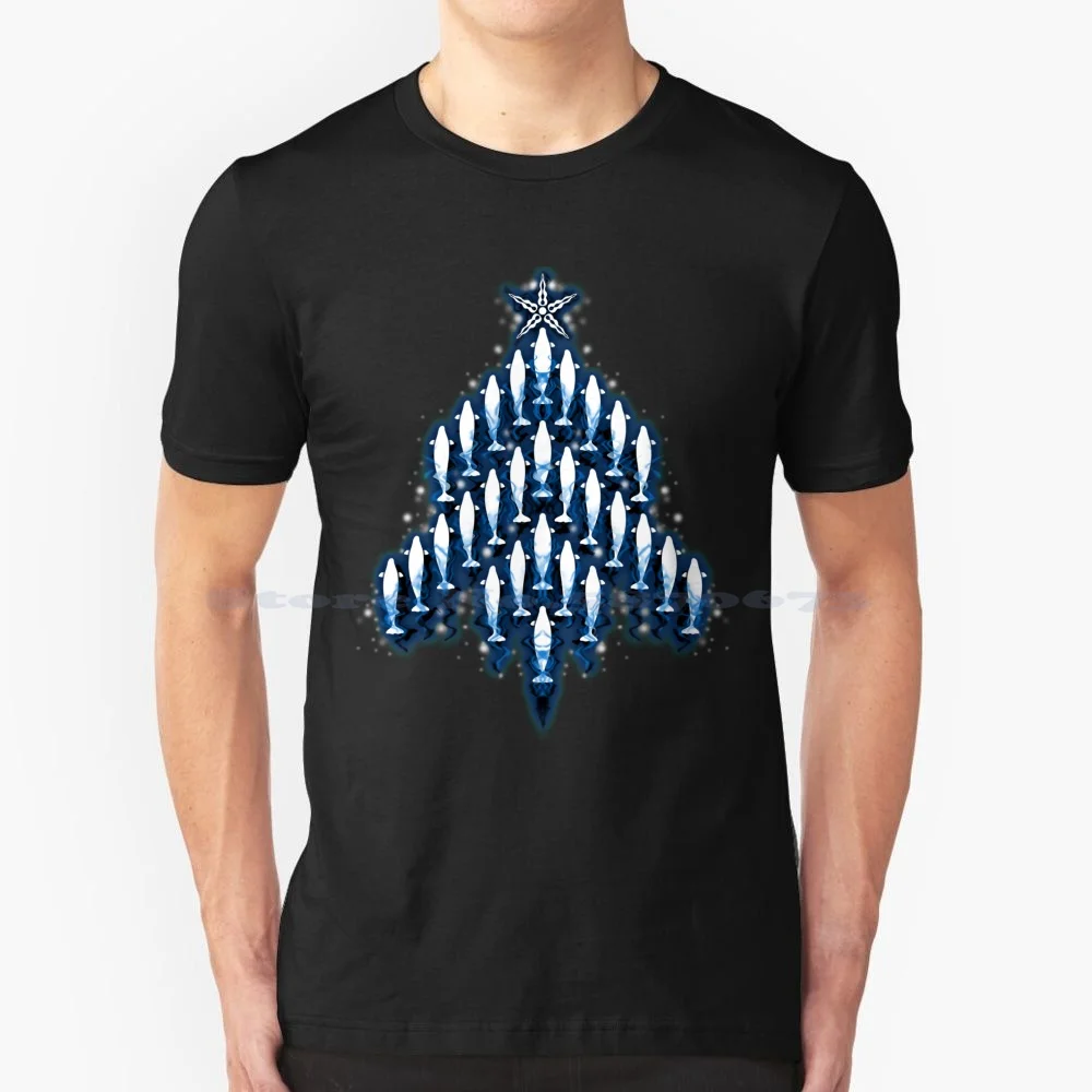 Muslimt Shirt 100% Cotone Tee Beluga Bianco Beluga Beluga Beluga Albero Di Natale Stagione Di Natale Per Lui Per
