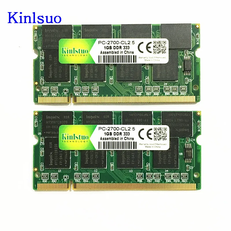 Kinlstuo-Memoria Ram Per Laptop, So-Dimm Ddr1 Ddr 400 333 Mhz/Pc-3200 Pc-2700 200 Pin 1Gb Per Ram Notebook Sodimm