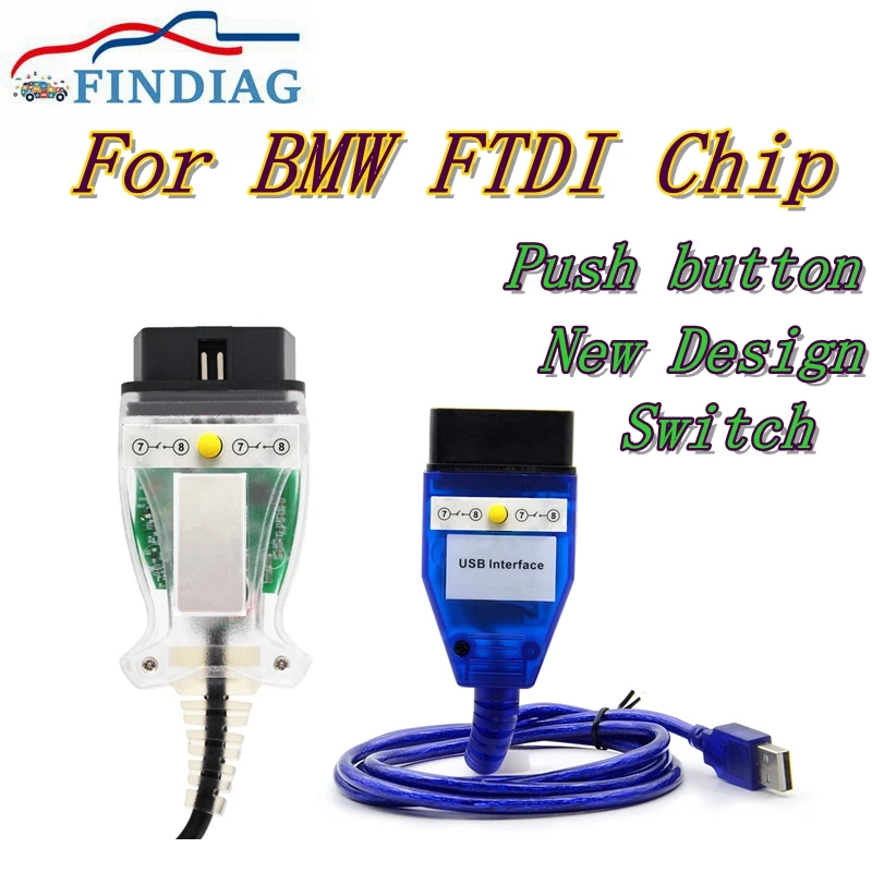 8 Pz/1 Lotto Per Bmw K + Dcan K Switch Cavo Diagnostico Obd2 Interfaccia Usb Inpa Inpa Ediabas Dcan Scanner Diagnostico