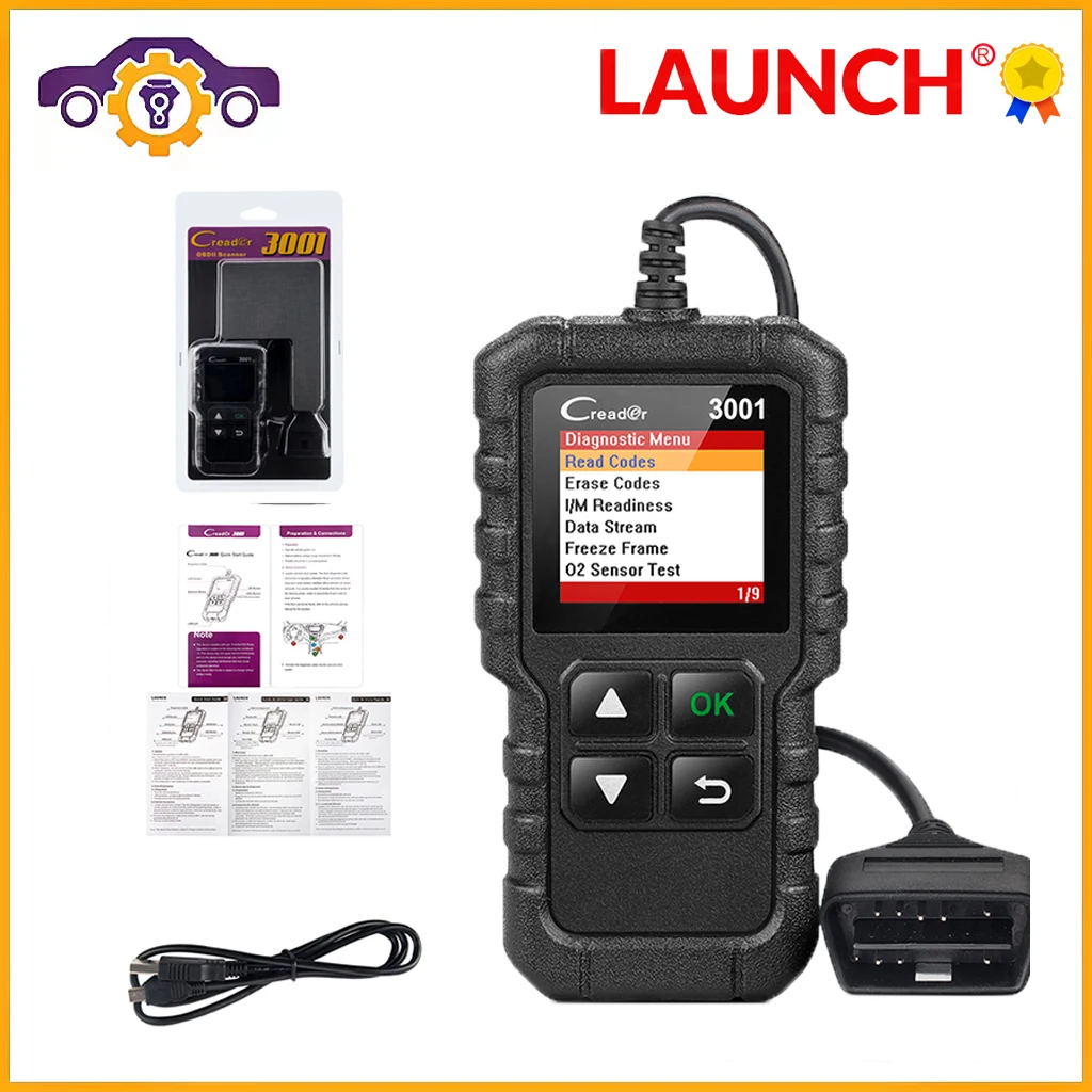 Avvia X431 Cr3001 Scanner Obd2 Engine Scan Obd 2 Scan Tool Pk Elm 327 Strumento Diagnostico Automatico Aggiornamento Gratuito Scanner Automobilistico