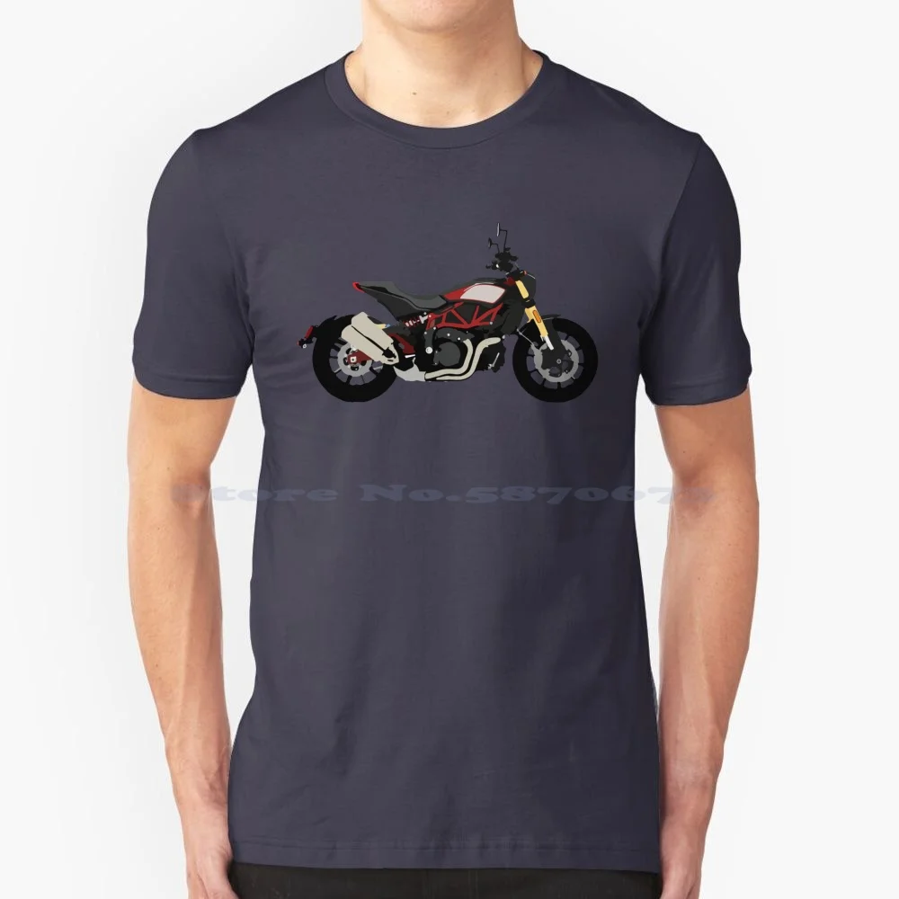 Moto Indiano Ftr 1200 T Shirt 100% Cotone Tee Indian Ftr Ftr 1200 Ftr1200 Riders Sport Streetbikes Moto Racing Speed