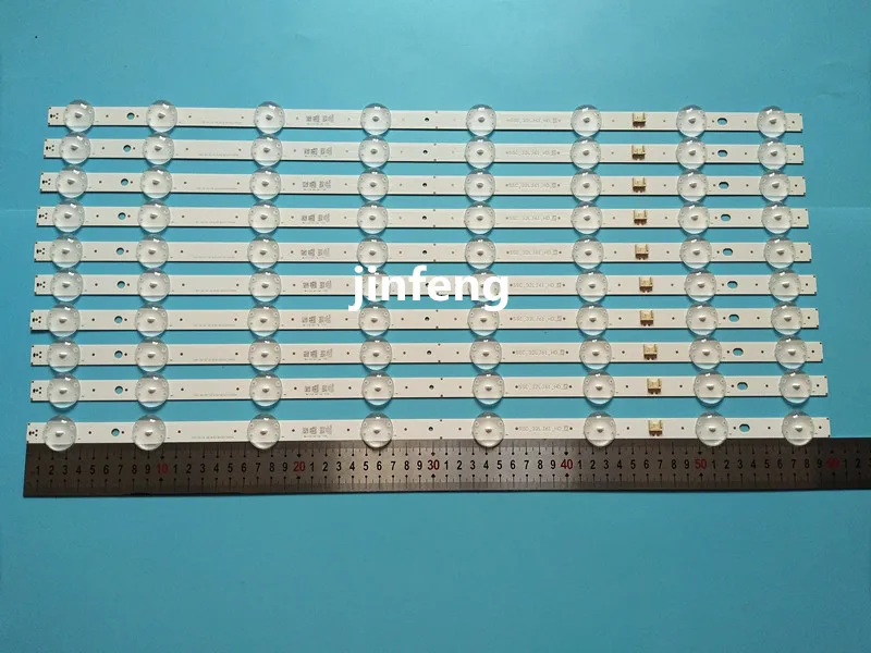 10 Pcs X 32 Inch Retroilluminazione A Led Strisce Per Lg Tv Ssc-32Lj61-Hd-S 8Led 170224 600 Millimetri 8-Leds