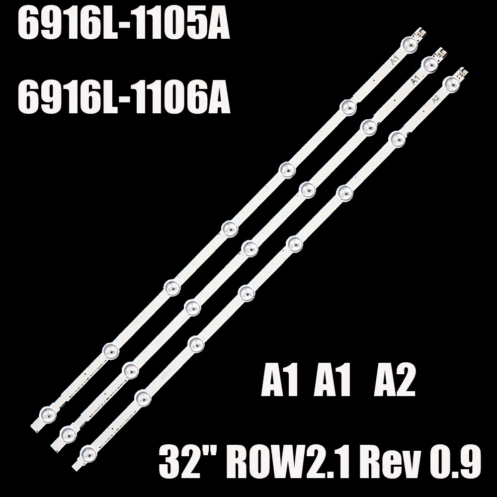 15 Kit Retroilluminazione A Led Per Lg 32 "Tv 32 Ln5100 32 Ln520B 6916L-1106A 6916L-1105A 6916L-1204A 32 Ln570V 32 Ln545B 32 Ln5180 6916L 1295A