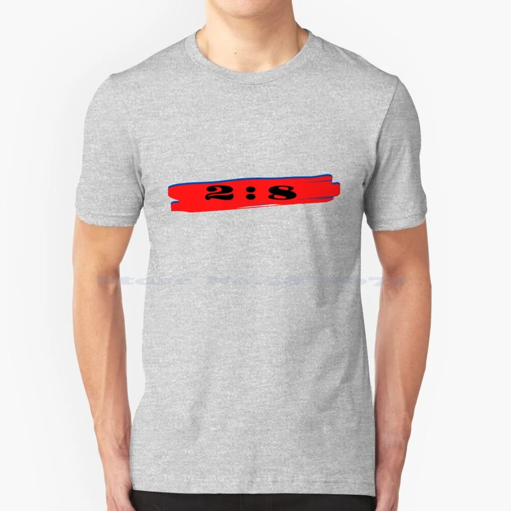 Vs 8 : 2 T Shirt 100% Cotone Tee 2 8 Vs Monaco Calcio Ronaldo Match With Love