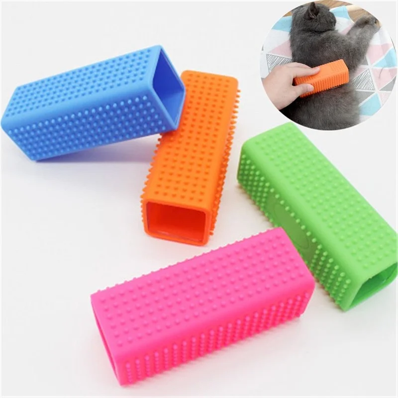 Silicone Hollow Rubber Dog Hair Brush Remover Cars Furniture Carpet Clothes Cleaner Brush For Dogs Pet Supplies Dog Hair Remover