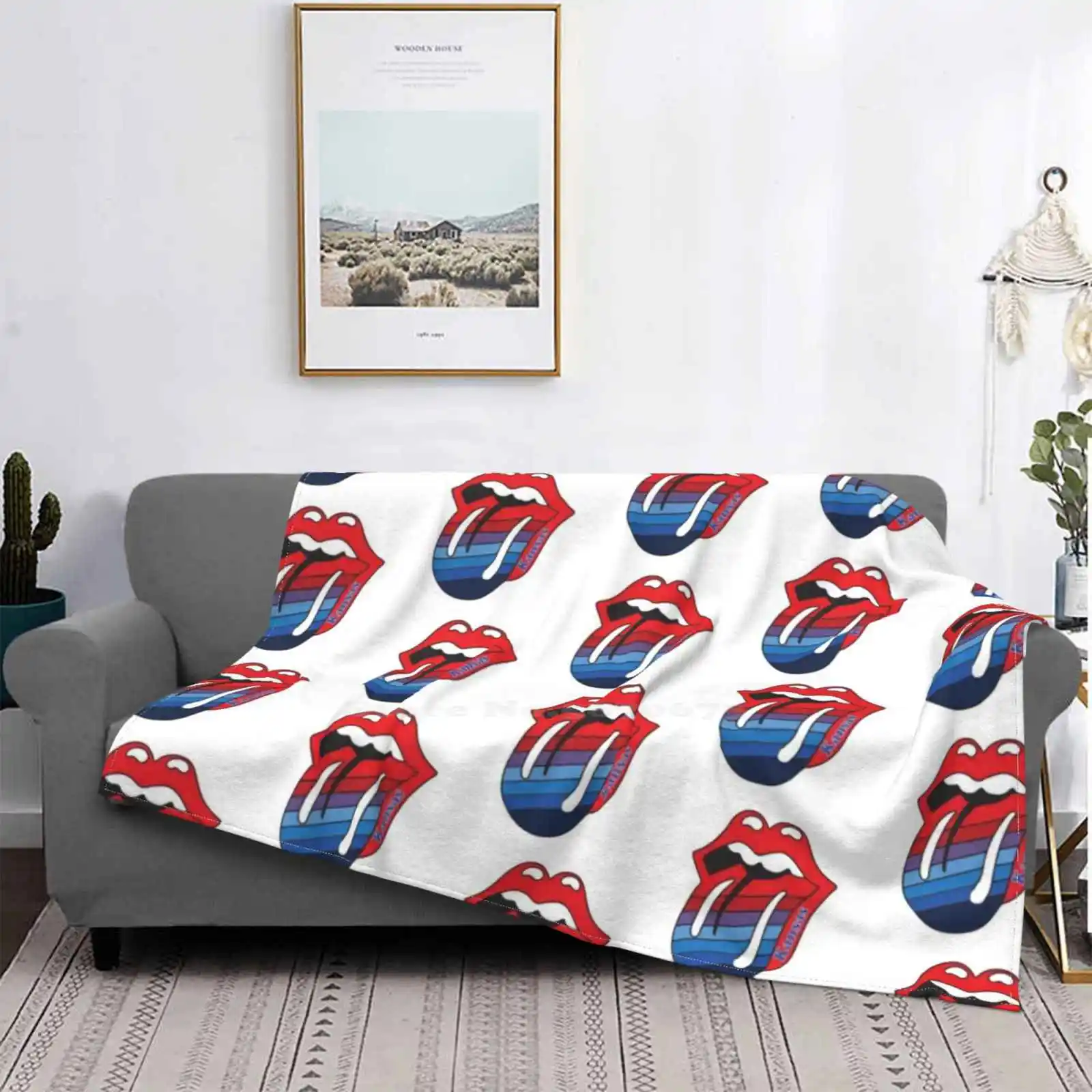 Ku Tongue Four Seasons Confortevole Coperta Morbida Calda Kansas University Of Kansas Kansas University College University