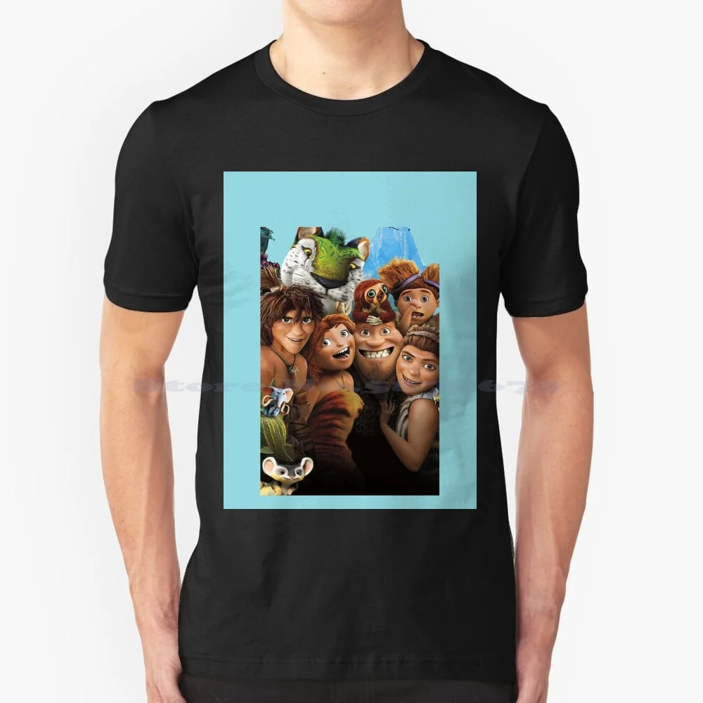 The Croods Family T Shirt 100% Cotton Tee Films Serie Tv Animated Comedy Adventures The Croods A New Age Eep Guy Grung Ugga