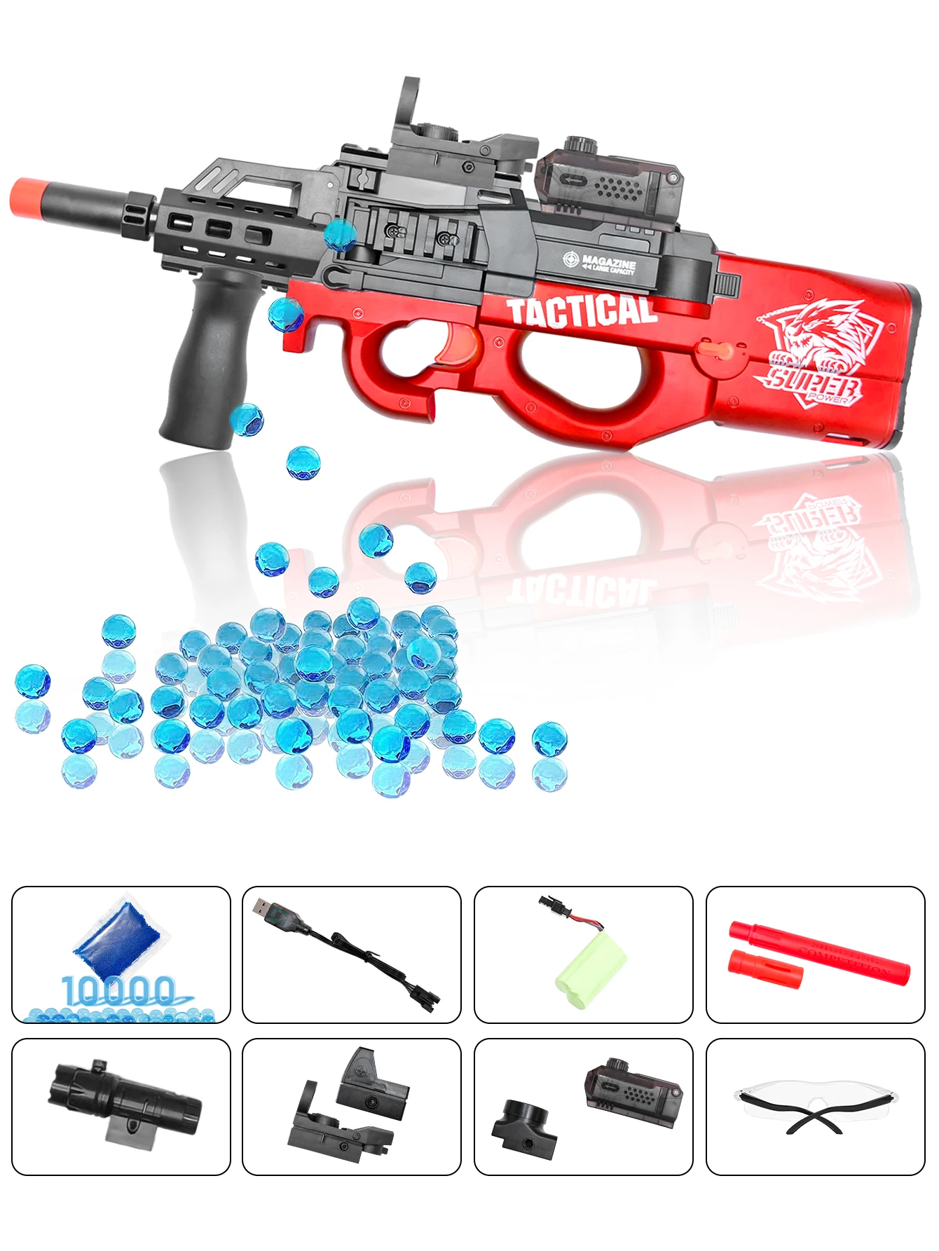 Pistola Giocattolo Vicino A Me Water Ball Blaster Pistole Gel P90 Summer Out Door Games