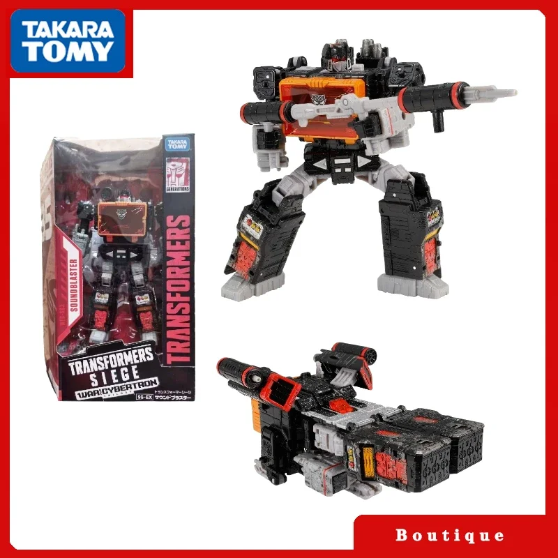 In Stock Transformers Toys War For Cybertron:Siege Limited Sg-Ex Soundblaster Action Figures Regali Da Collezione Hobby Classici
