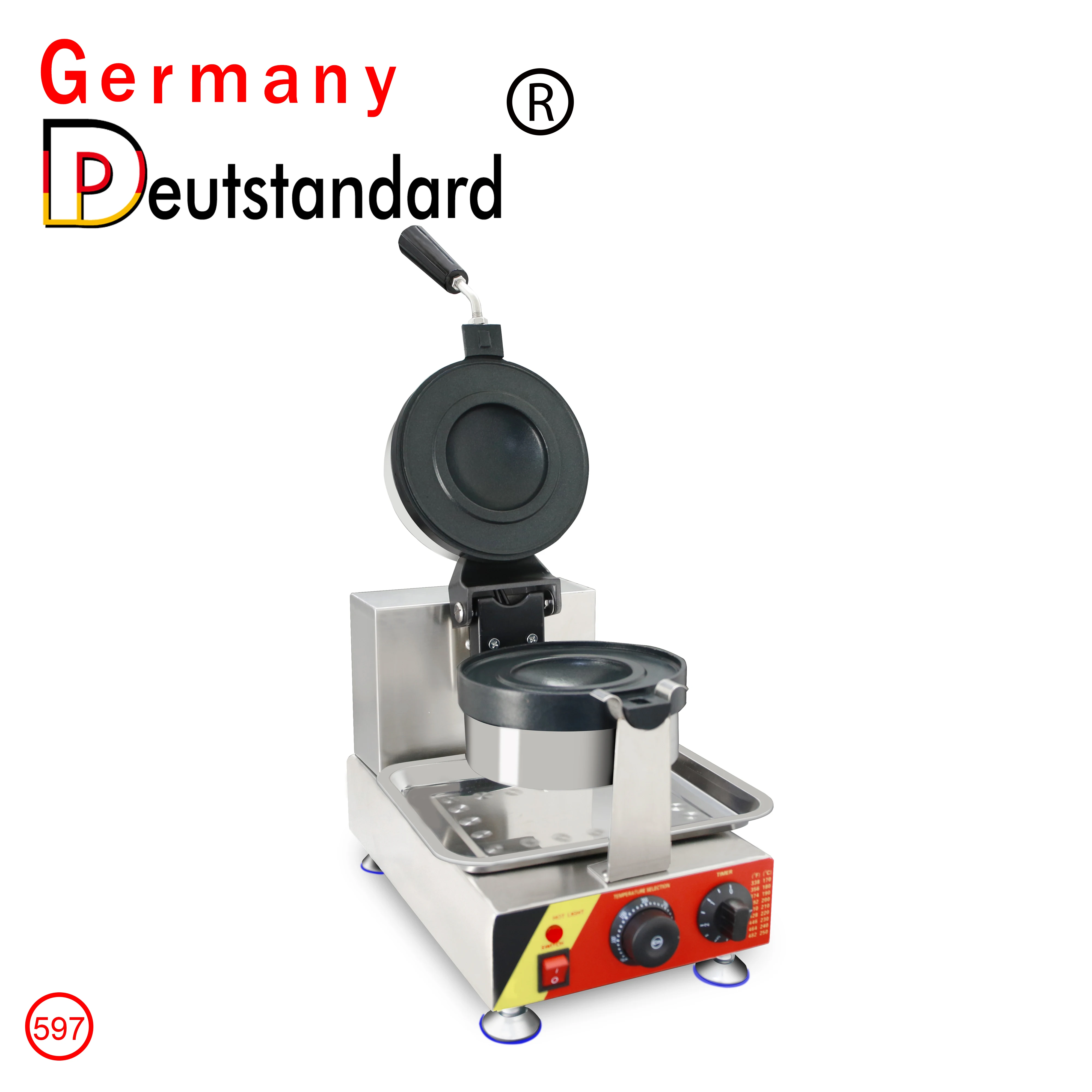 Nuovo Progettato Hamburger Press Maker Burger Machine Gelato Panini Press Ice Cream Waffle Cup Hamburger Waffle Making Machine