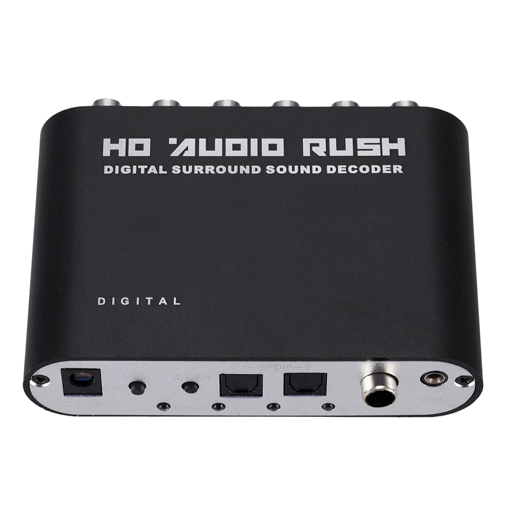Convertitore Audio Hd Digital Dac 5.1 Decodificatore Audio Fibra Coassiale Convertitore Analogico Rca Amplificatore Adattatore Audio Audio 5.1 Canali